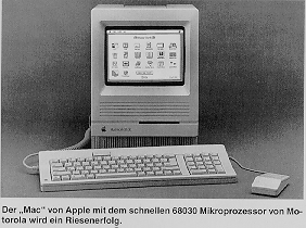 Bild des Computers Apple Macintosh